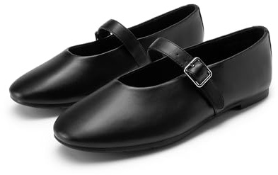 DREAM PAIRS Mary Jane Ballerine con Punta Tonda da Donna Eleganti Comode e Casual Slip-on Scarpe con Fibbia