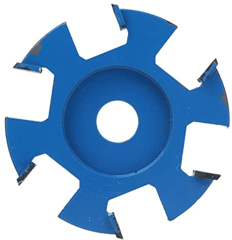 GEERYZHE Angle Grinder Wood Carving Disc, 6 Teeth Wood Milling Cutter Stump Grinder Teeth Chainsaw Disc For Angle Carbon Steel Carving Woodworking Slotting Tool