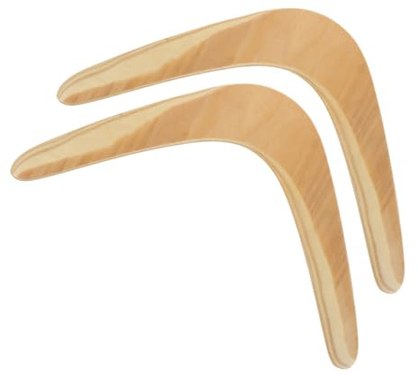 iplusmile 2 Piezas Juguete Bumerán De Madera Juguete para Exteriores Bumerán Volador para Jóvenes para Deportes Al Aire para Playa y Jardín