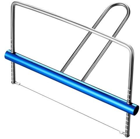 Lasnten Adjustable Clay Cutter Stainless Steel Wire for Pottery Ceramic | Handled Adjustable Width Frame, 7.87x7 Inch Cutting Size, For Ceramics Sculpting Soap Making, With Scale Markings