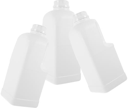 HAKIDZEL Jarra de Almacenamiento de Agua 2L con Tapa y Asa Ergonómica | Hdpe Blanco, Cierre Hermético, Reutilizable, Apta para Nevera, Uso en Casa, Bar y Cafetería