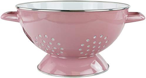 Calypso Basics Reston Lloyd 88661 Passoire en acier émaillé Rose 5 l