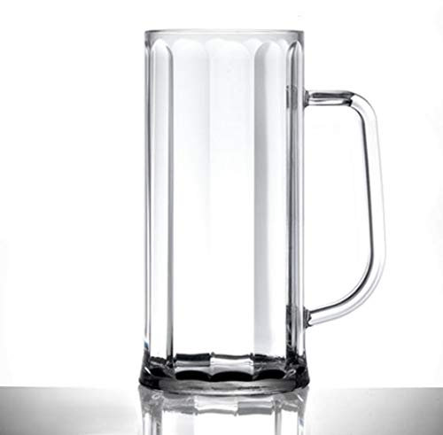 Virtually Unbreakable Polycarbonate Beer Glass Elite BVARIAN Pint TANKARD CE & Nucleated Pack of 6
