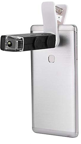 Tosuny 60X-100X Mikroskop-Objektiv Makro Linse Objektiv mit Clip für Handys, LED Taschen Mikroskop 60x - 100x Lupe Vergrößerungsglas