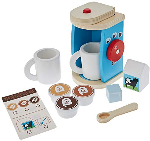Melissa & Doug Brew & Serve Wooden Coffee Maker Set (Frustration-Free Packaging)