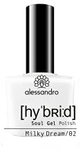 Alessandro Hybrid Lack Milky Dream - Leicht Transparenter Weißton – In Nur 3 Schritten - Perfekte Nägel Ohne Led -Bis Zu 10 Tagen Halt!