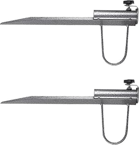 YARNOW 2st Stecker Schirmständer Halter Erdbohrer Aus Metall Basis Für Fahnenmasten Rechte Spitze Klammer Base para Sombrilla Depatio Stahl Strand Erweiterter Abschnitt