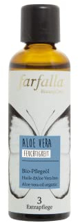 farfalla Aloe Vera Bio-Pflegeöl | feuchtigkeitsspendend | 75 ml | Feuchtigkeit & nährende Pflege| Hautpflegeöl mit Aloe Vera in Sonnenblumenöl | 100% zertifizierte Naturkosmetik