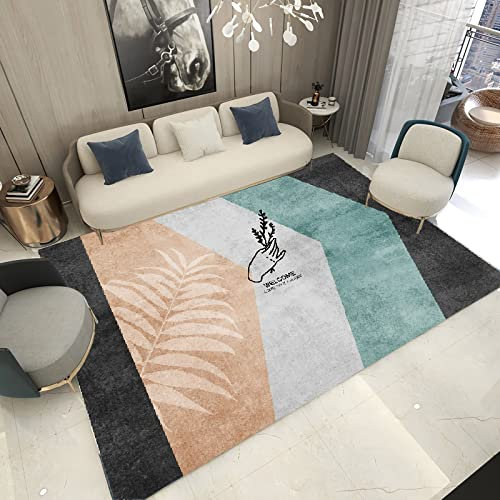 Teppich Outdoor-Teppich,Waschbarer, Rutschfester Teppich Mit Geometrischem Design In Rosa, Grau Und Schwarz vorraum Teppich,eingangsteppich 80x160cm