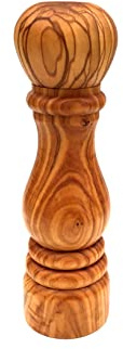 Salz- und Pfeffermühle Holz Mühle handgefertigt aus Olivenholz (S: Höhe 16 cm)