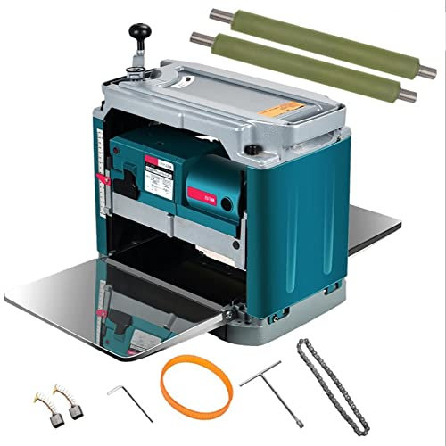 12 Inch Woodworking Carpentry DIY Surface Thicknesser Machine Electric Planer Wood Thickness Planer YIJIAN (Color : Machine-2 rollers)