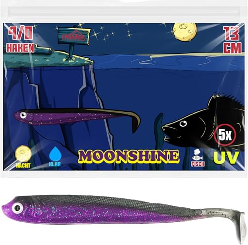 Paradox Fishing Gummifische 7,5cm 10cm 13cm - Zanderköder Gummifisch Zander Köder Gummifische Set Barschköder Barsch Köder - perfekt für Barsch und Zander