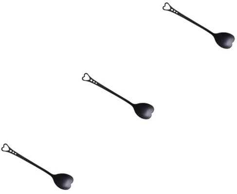 PRETYZOOM 3St Küchenlöffel aus Edelstahl Herz Teelöffel Spork Eislöffel Suppenlöffel Kaffeelöffel Scoop Edelstahllöffel Hochzeit Geschirr Kaffee süß Rührlöffel Dessertlöffel