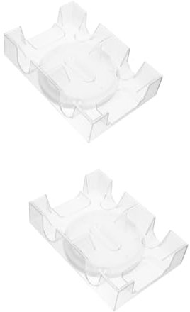 ibasenice 2stücke Dual Deck Kartenhalter Tray Drehbarer Kartenhalter Für Decks Praktischer Plastik Kartenständer Für Spieleabende Für Poker Bridge Und Romme Drehung Kratzfest Und