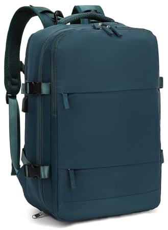 FANDARE dagsryggsäck ryggsäck ledig shoppingryggsäck laptop dagryggsäck 180° stängning ryggsäck män kvinnor bärbar dator arbetsryggsäck universitet ryggsäck business city ryggsäck, Påfågelsblå, L