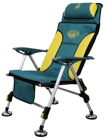 ZURBAQD Angeln Stuhl Klappstuhl Tragbare Strand Stuhl Mit Kissen Einziehbare Beine Camping Strand Rasen Outdoor Lounge Stuhl Camping Stühle Warm as Ever