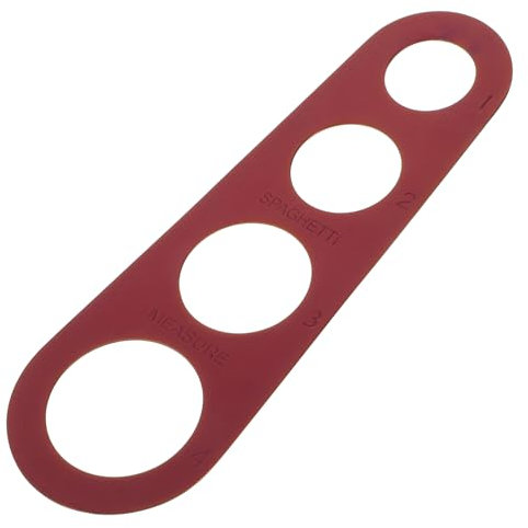 Cabilock 4hole Stainless Steel Pasta Ruler Measuring Tool for Spaghetti Serving Control Simple Kitchen Cooking Measuring Device