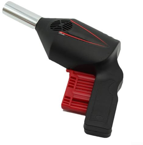 Ventilatore portatile per barbecue, soffietto elettrico portatile, per campeggio, picnic, barbecue (nero)