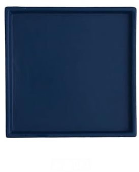 LICONG-2020 Plato de Flores Platillo Cuadrado for Maceta de 7,8 Pulgadas, Ideal for jardinería doméstica, Ideal for palets de cerámica, Bandeja de Goteo for Plantas. Jardinera(Navy Blue)