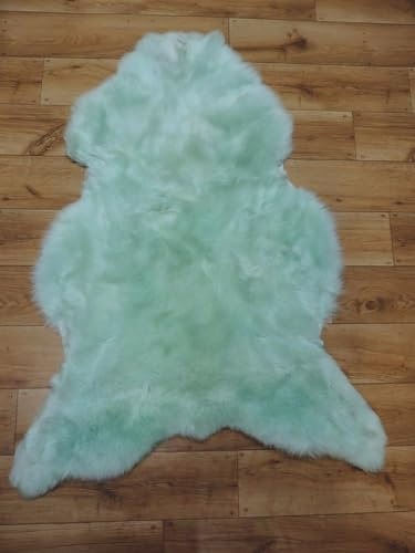 Provellus *TOP* XL Öko Schaffelle Schaffell Lammfelle Minz Grün Mint Felle NEU 100-110cm