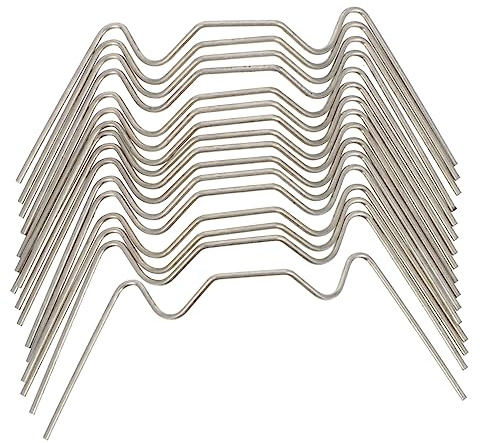 TOYANDONA Clips Tipo w para Invernadero, Fijación para Paneles De Vidrio, Resistentes De Acero Inoxidable, Paquete De 50 Unidades para Jardinería y Construcción De Invernaderos