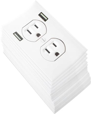 NUOBESTY 20pcs Realistic Prank Outlet Stickers Funny Electrical Socket Decals for Adults for Home Office and Party Decorations Favor Accessories