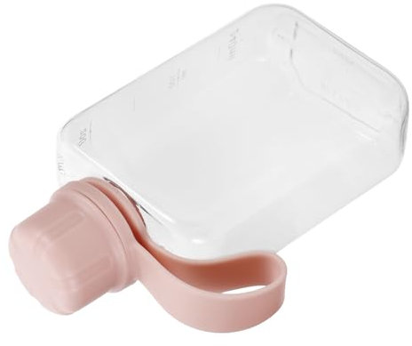 YARNOW Bouteille Eau Plate Réutilisable Étanche pour Voyage Et à Main Transparente Et Légère pour Boisson Et Smoothie