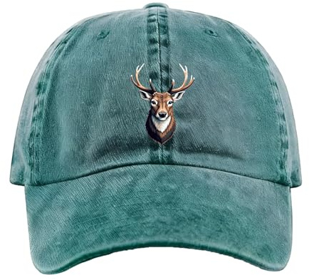 AMSNINK Jagd Cap für Herren, Jäger Geschenk mit Hochwertiger Stickerei, Verstellbare Jagdhut für Outdoor-Aktivitäten, Jagdbekleidung und Jäger Kostüm