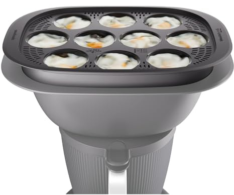 Wundermix - WunderPoach for Ten • Inserto per Uova in Camicia compatibile con Thermomix TM7 • Uova in Camicia • Cuociuova • Accessorio per Thermomix TM7 • Per 10 Uova • Compatibile anche con Bimby TM7