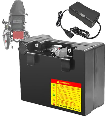 SSCYHT Batería Recargable 24 V 12 Ah 18 Ah 60 Ah y 52 Ah Batería de Litio 30 Ah Baterías Iones Litio 24 V Baterías Silla Ruedas con Cargador para Motor 250 W a 1500 W,24v24ah gx20