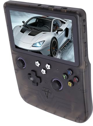OPPWONG Console di Gioco Portatile retrò R60MAX, Console di Gioco retrò Portatile, per Videogiochi con Schermo IPS da 6, , Scheda da 128 GB, Supporto Emulatore 30+, Batteria da 6000 MAh (Grigio