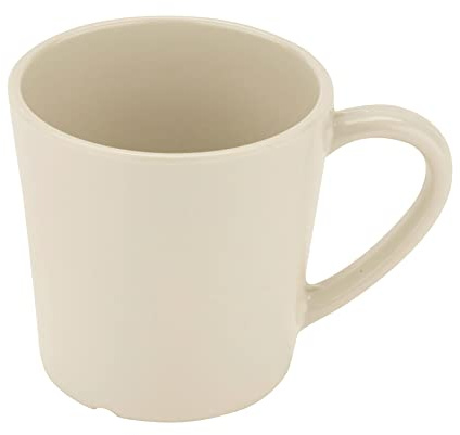 G.E.T. C-107-IV-EC Ivory 8 Ounces. Plastic, Melamine Cups (Pack of 4) (Saucer Plate Sold Separately)