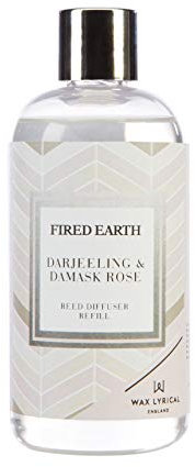 Wax Lyrical Fired Earth Darjeeling & Damask Rose Reed Diffuser Refill, 200ml