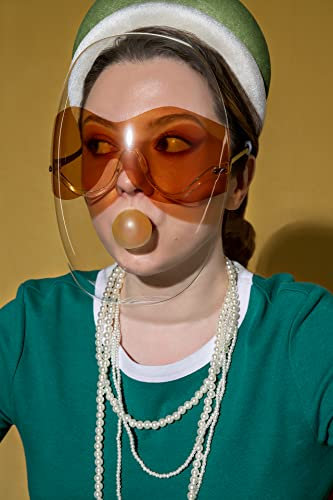 Vue Shield Visière de sécurité teintée pour femme - Masque de protection visage - Anti-buée - Réutilisable - Tendance