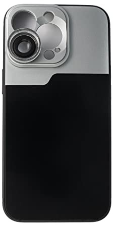 SYSTEM-S Objectif Macro 2,8X HD avec étui Noir pour iPhone 13 Pro