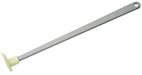 Fackelmann 33012 Fondo Vaso, Manico Lungo, Raschietto, Silicone, plastica, Grigio, Verde Pallido, 23 x 1,4 x 2,3 cm, ABS