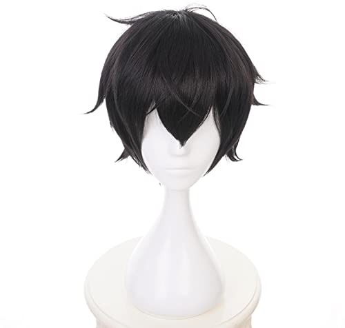 ESPADE Wig Anime Cosplay 2019 Spiel P5 Persona 5 Kurusu Akira Joker Cosplay Perücke Anti-Falten-Synthetik-Haar Anime-Haarteil