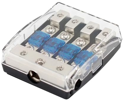 NURII 2 Stück 32 V 2 Gang 3 Gang 4 Gang Auto-Audio-Modifikation Sitz ANL Sicherungshalter (Color : 60A, Size : 4way)