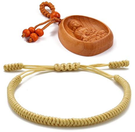 LUCKY BUDDHIST Turarmband + För Tonåringar Män Kvinnor - Flätade Vänskapsarmband - Handgjorda med Kärlek - Tibetansk Stil - Justerbart Armband