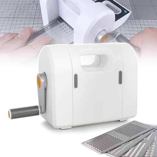 json2xml Handstanze, Handschüttel-Schneidemaschine – 1 mm Feinschneidefähigkeit, Modellbau-Werkzeuge und Zubehör – einschließlich Abdeckband und Metallschneideform, für Modellbau und Scrapbooking