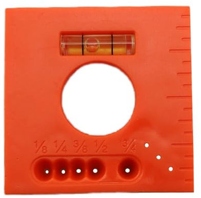YTgilo Door and Window Level Measuring Ruler Orange Plastic Window Marking and Positioning Tool Multipurpose Marking Tool For Woodworking Installation Parallel Lines Nails Screws Cutting Markings