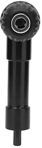Risegun Mandrino con manico a 90 gradi Adattatore per attacco trapano senza fili Maniglia a 90 gradi ad angolo retto Mandrino stretto a mano a 3 ganasce Accessorio per utensili elettrici