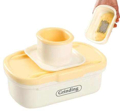 Outil de râpe à gingembre, broyeur d'ail à main | Outil manuel de raboteuse d'ail | Gadget de cuisine multifonctionnel à l'ail, broyeur de fromage avec trancheuse à légumes pour l'ail au gingembre