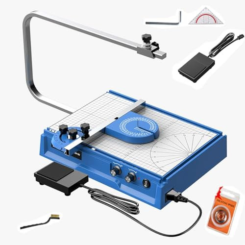 QYLTTDM Electric Hot Wire Foam Cutter, With Foot Switch and 5M Heating Wire, Adjustable Temperature, Easily Cut Out Letters and Numbers, for Cutting Foam, Model, Sculpting