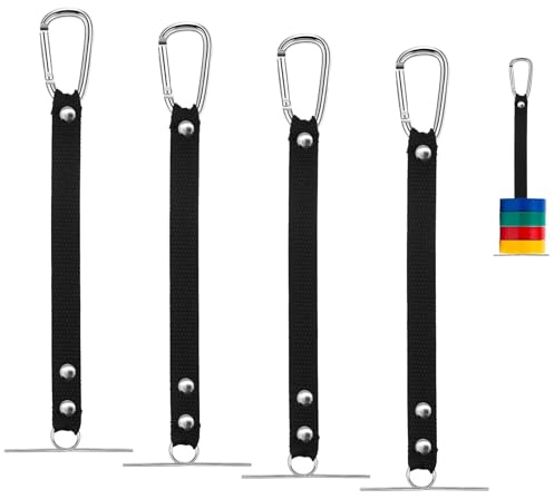Tape Thong, 4Pcs Electrical Tape Holder, 2.4 Wide Thong Black Electrical Contractor Tool Belts for Electrician, Construction, Carpenter, Framer