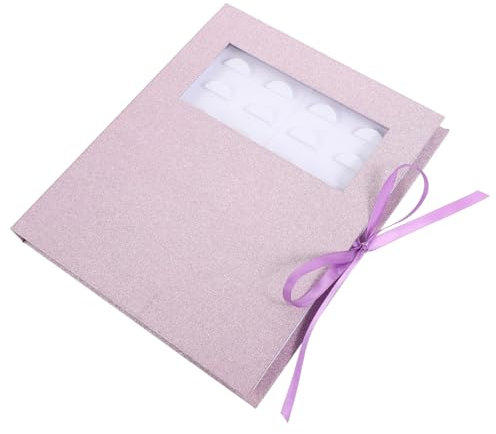 PACKOVE 1pezzi Scatola Per Riporre Ciglia Finte Portaciglia Per Donne Scatola Per Ciglia Con Finestra Contenitore Per Falsi