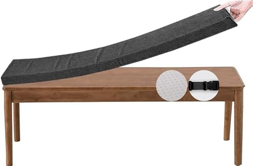 Bankkissen Bankauflage Stuhlkissen für Fensterbank,Waschbar Abnehmbarem Gartenbankauflage Rutschfeste Bankpolster Schaukel Sitzkissen für Outdoor,Gartenmöbel,Terrasse,Drinnen(Dark Gray,100x45cm x5cm T
