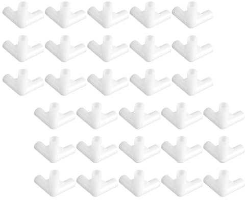 ifundom Connecteurs pour Tentes-auvents 3 Voies en Plastique PP, Fixations Diamètre 8,5 Mm, 30 Pièces, Accessoires De Remplacement pour Structures De Protection, Usage Extérieur Camping Et Jardin