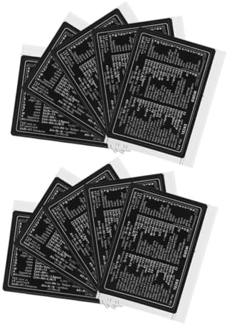 HIAKDOFT Pegatinas para Teclado de Portátil Atajos Claros, Papel Laminado sin Residuos, 10 Piezas para Laptops Guía de Referencia Completa