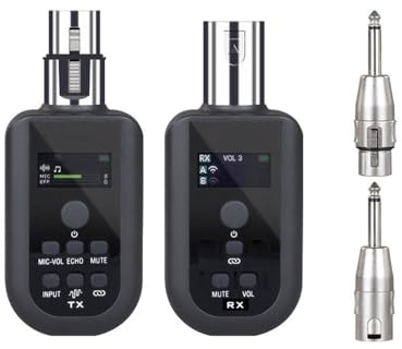 Eujgoov Microfonico UHF, Microfono Dinamico Professionale in Metallo, Portata 50 M, Ideale per Mixer Audio e Artisti Musicali